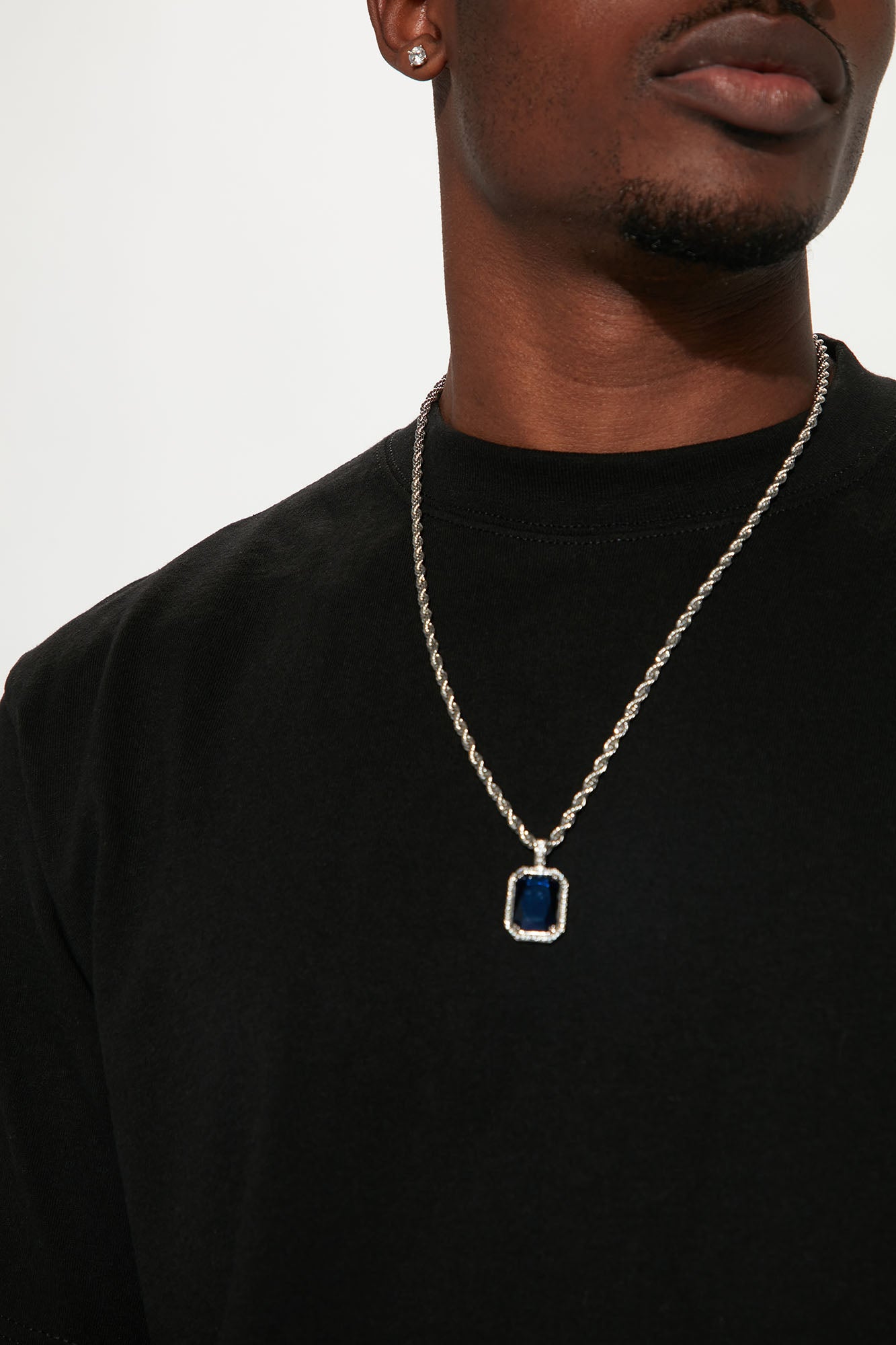 Mens best sale stone pendant