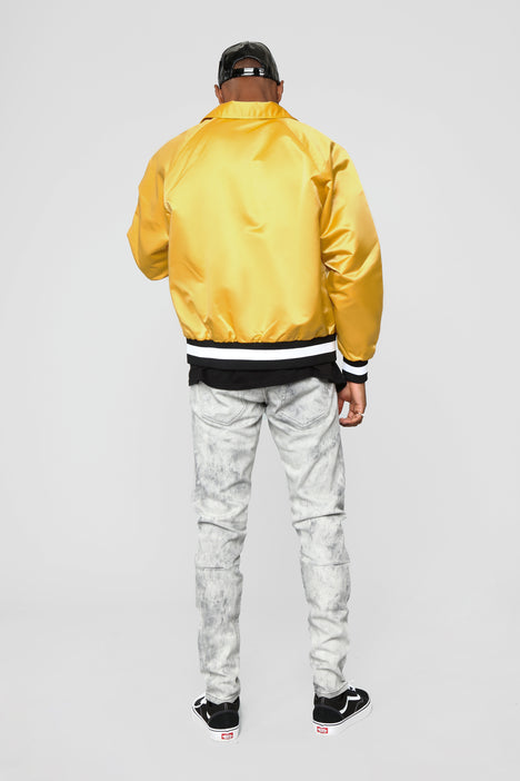 Zack Satin Jacket Gold