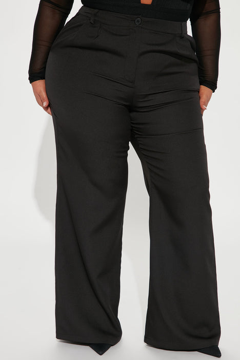 SweatyRocks Women's Casual Plaid Print Pants High Waist Wide Leg Pleated Trouser  Pants Black Plaid Petite-XXS at Amazon Women's Clothing store