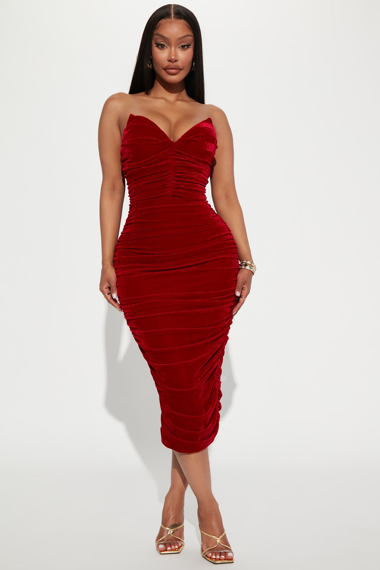 Velvet midi best sale