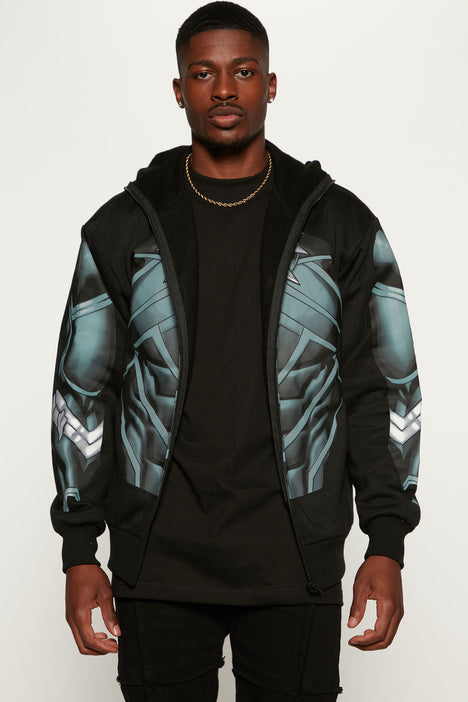 Black panther best sale zip up hoodie