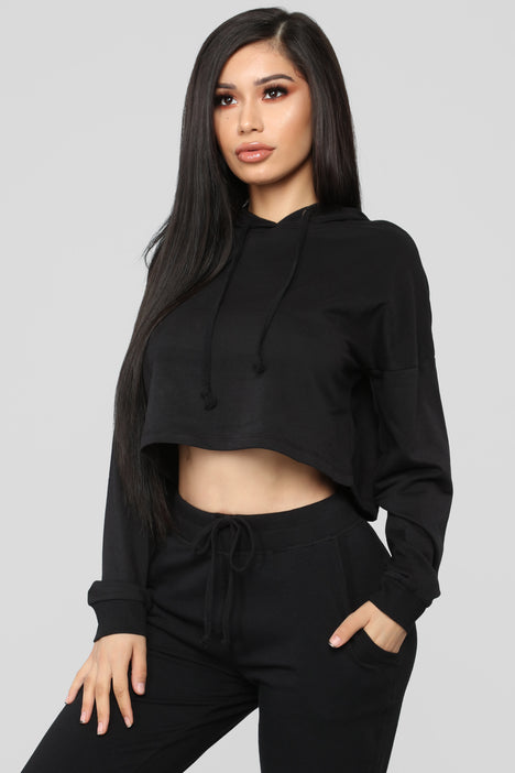 Fashion nova crop top hoodie hot sale