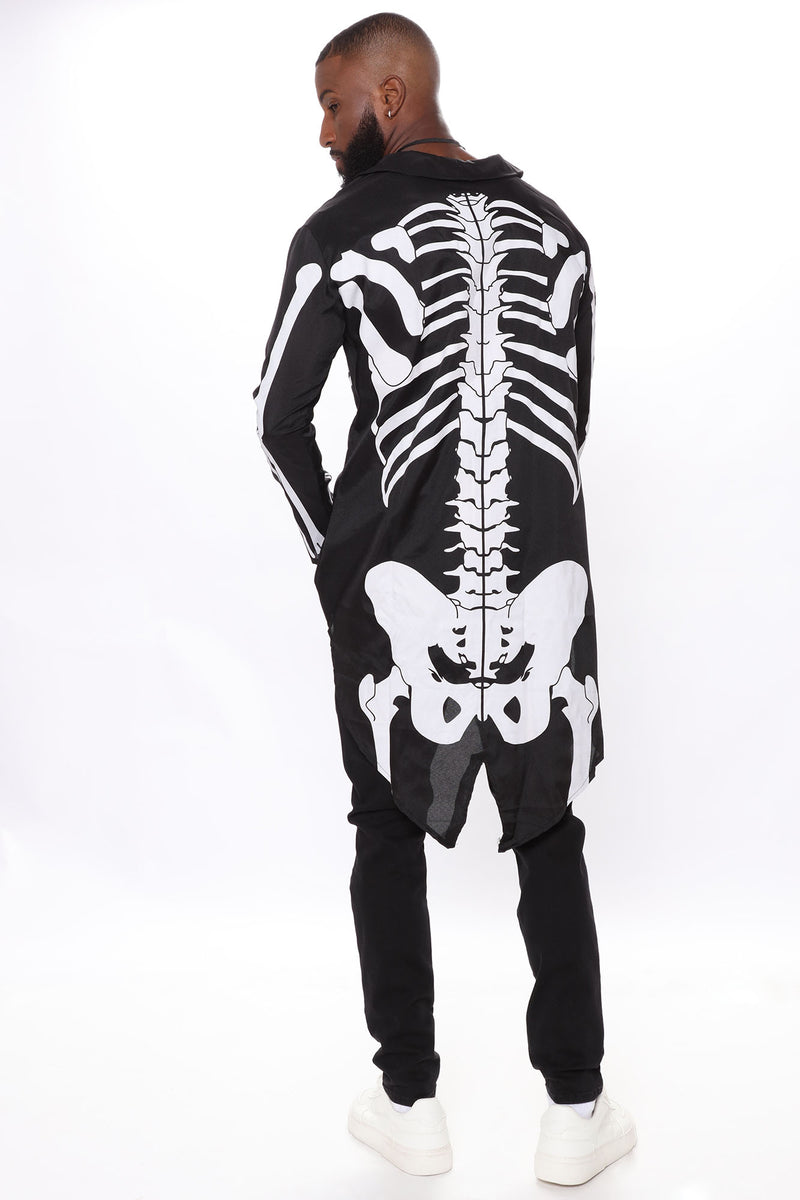 Skeleton Man Costume Set - Black/White | Fashion Nova, Mens Costumes ...