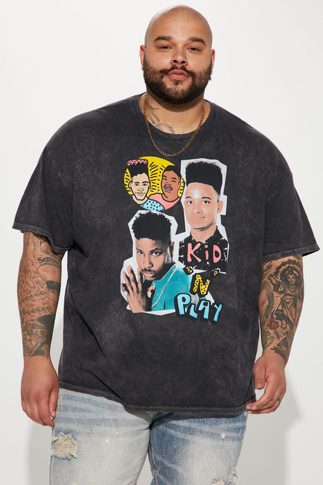 Kid N Play Collage Short Sleeve Tee Charcoal