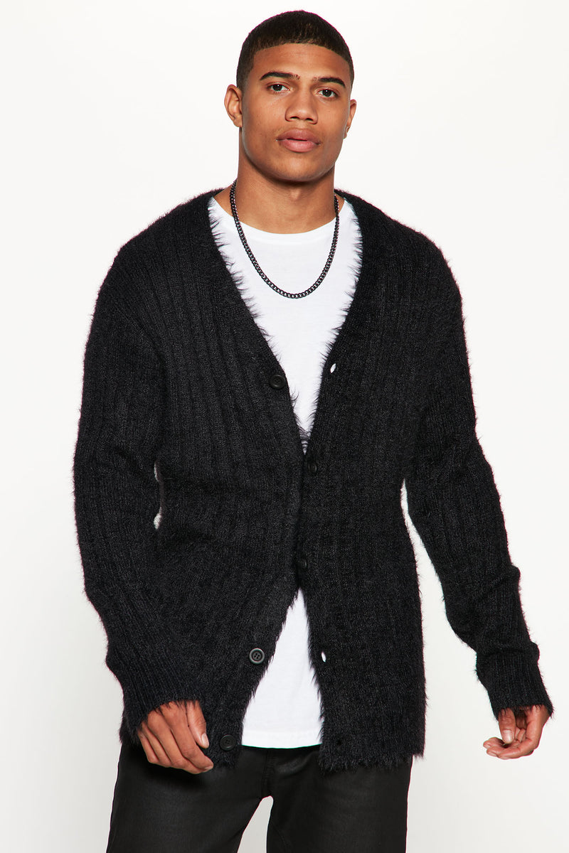 Back At It Cardigan - Black | Fashion Nova, Mens Sweaters | Fashion Nova