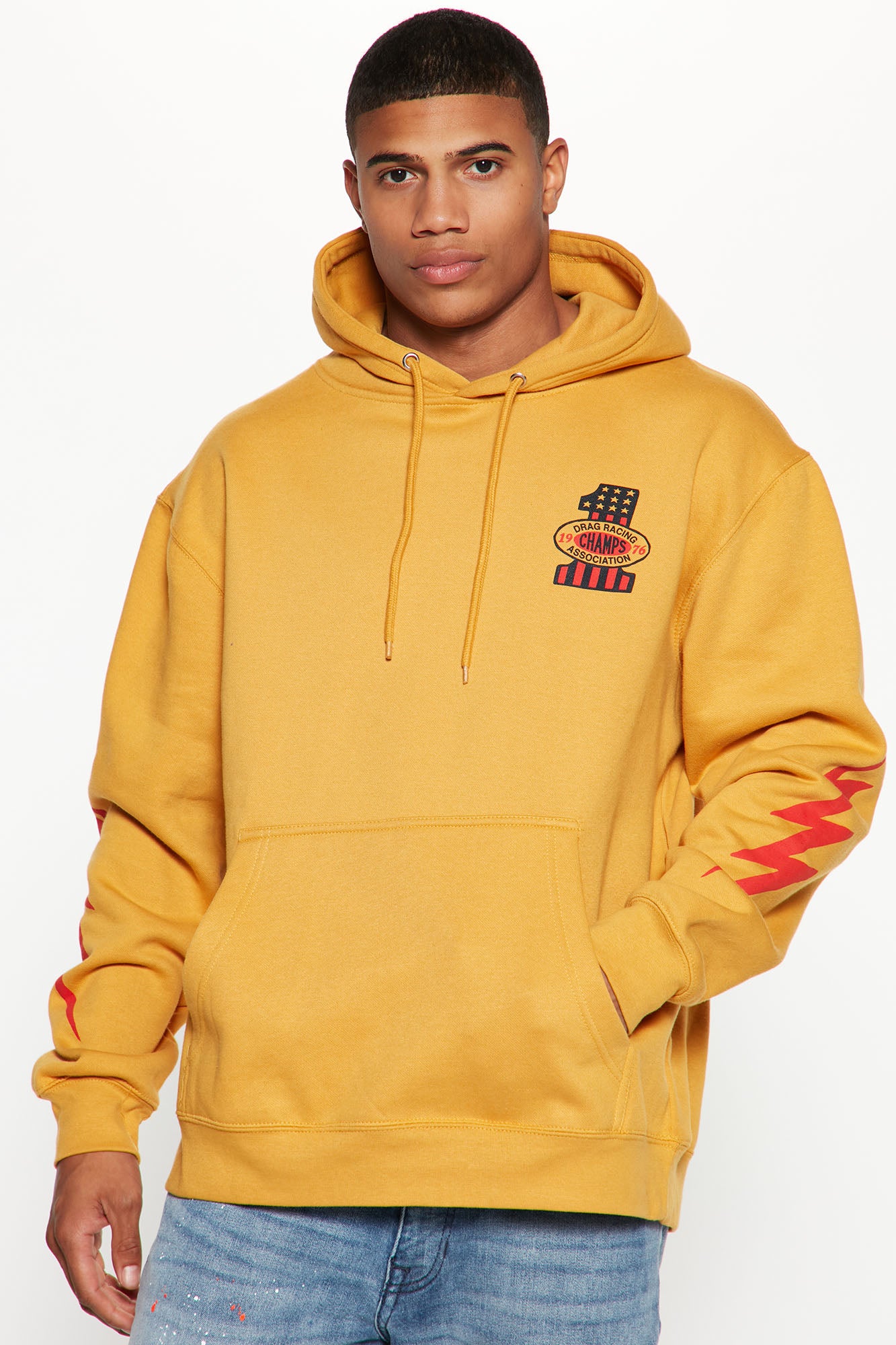 Racing Champ Hoodie Gold Fashion Nova Mens Graphic Tees