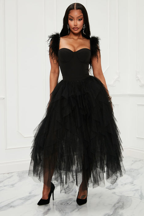 Camilla Tulle Maxi Dress - Black, Fashion Nova, Dresses