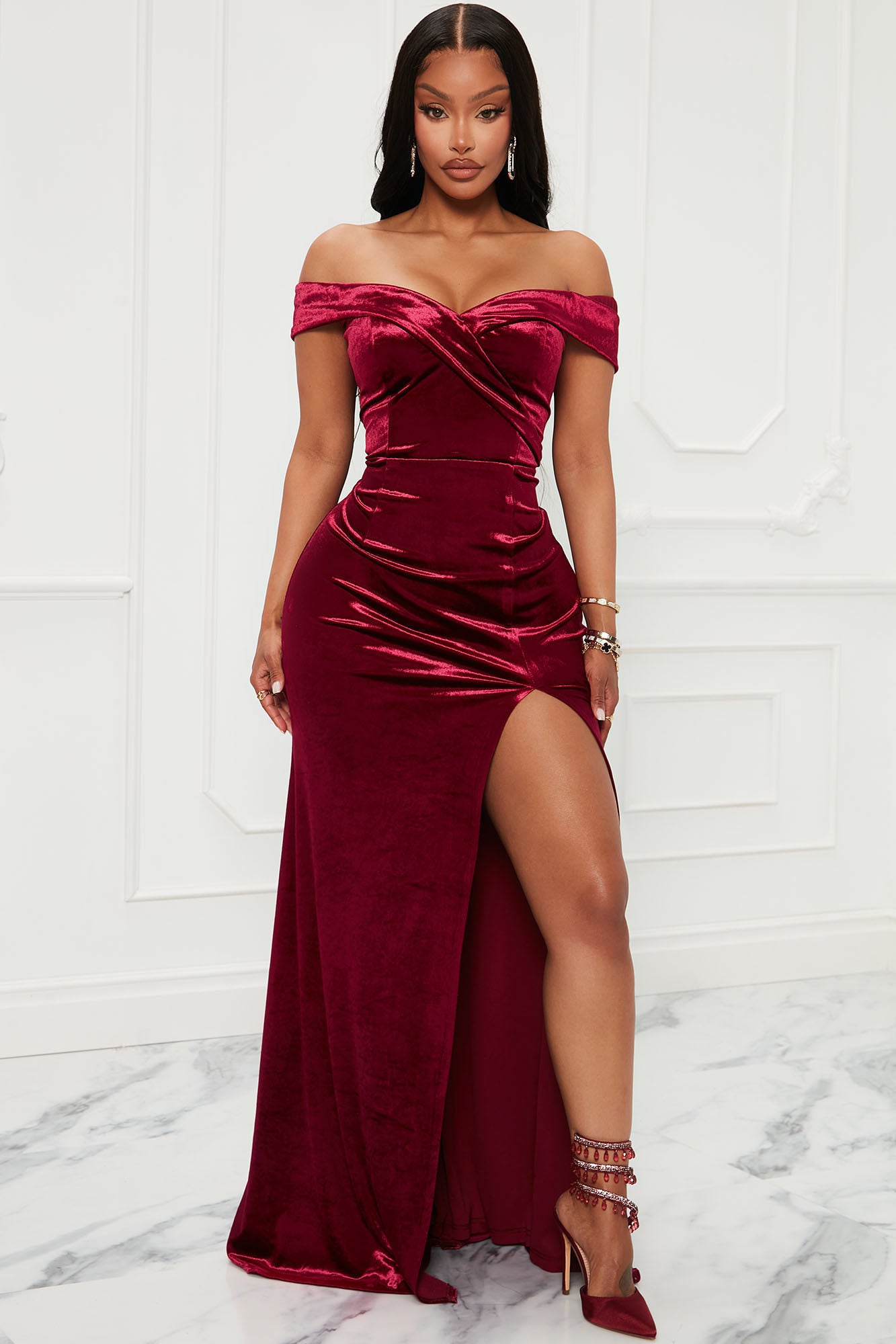 Red hotsell velvet gown