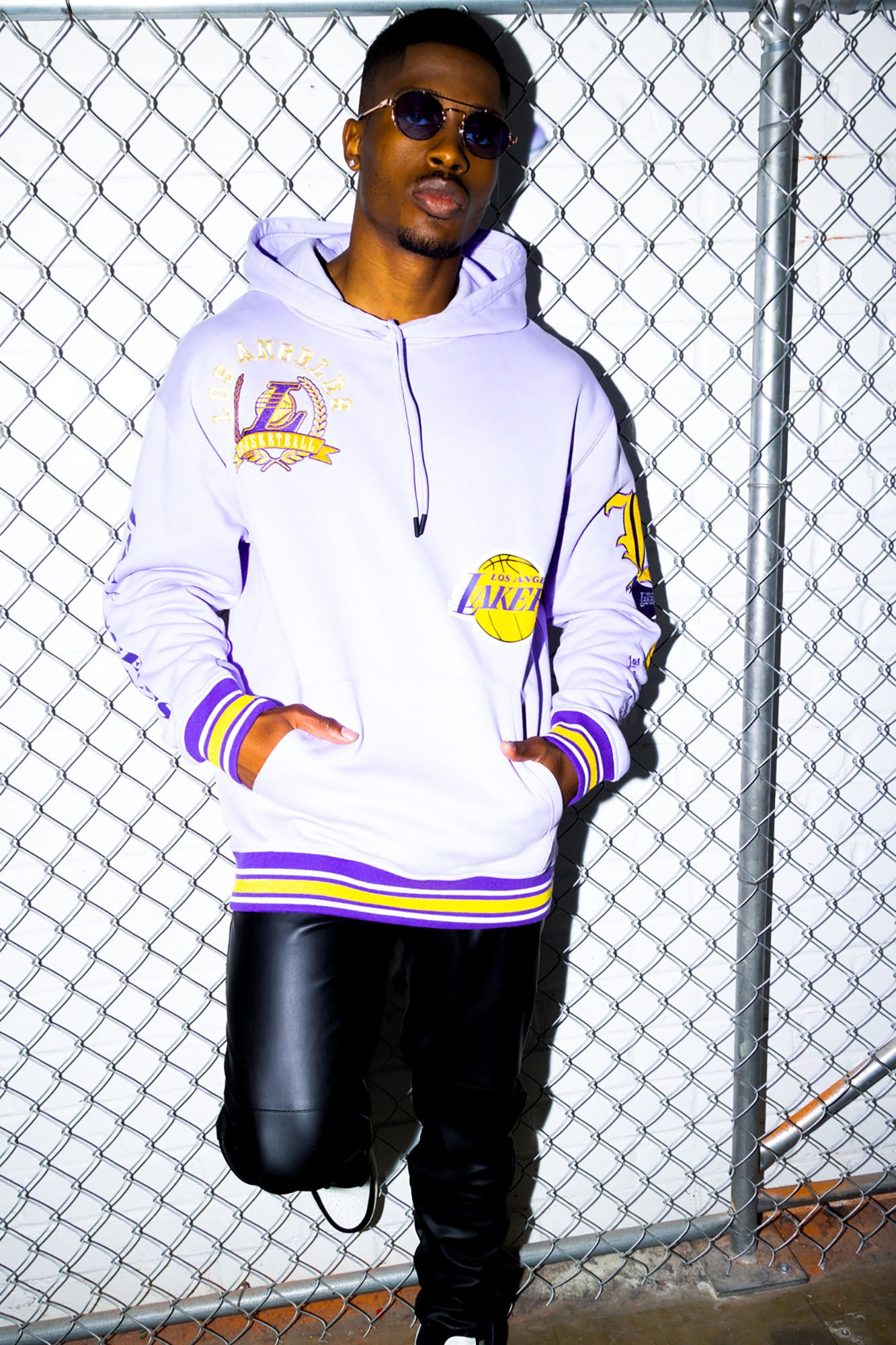 Los Angeles Lakers Post Up Hoodie - Purple