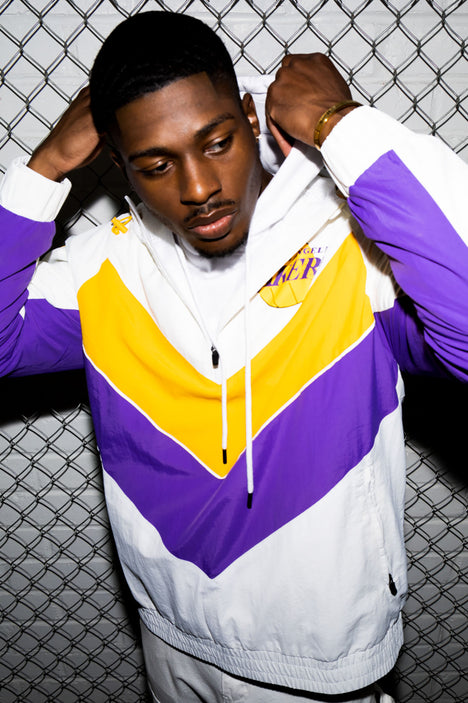 Lakers half zip new arrivals jacket