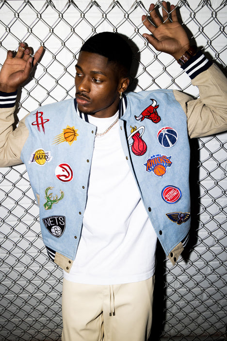 Supreme nba on sale jacket denim
