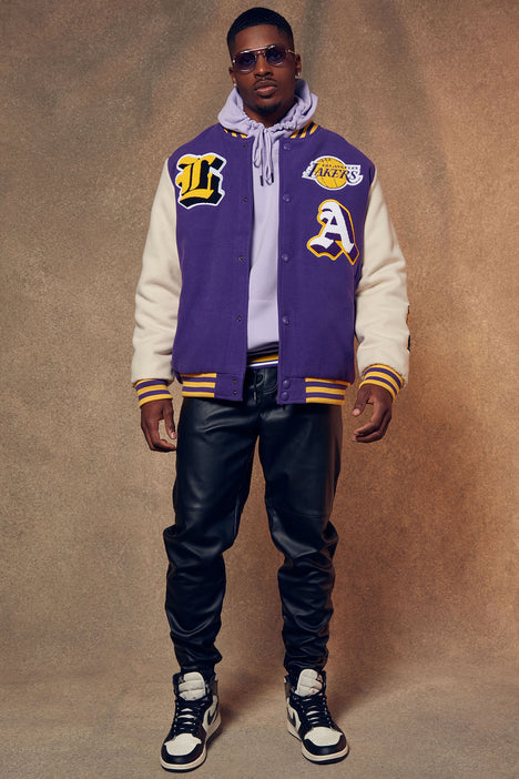 Los Angeles Lakers Loyalty Varsity Jacket - Purple, Fashion Nova, Mens  Jackets