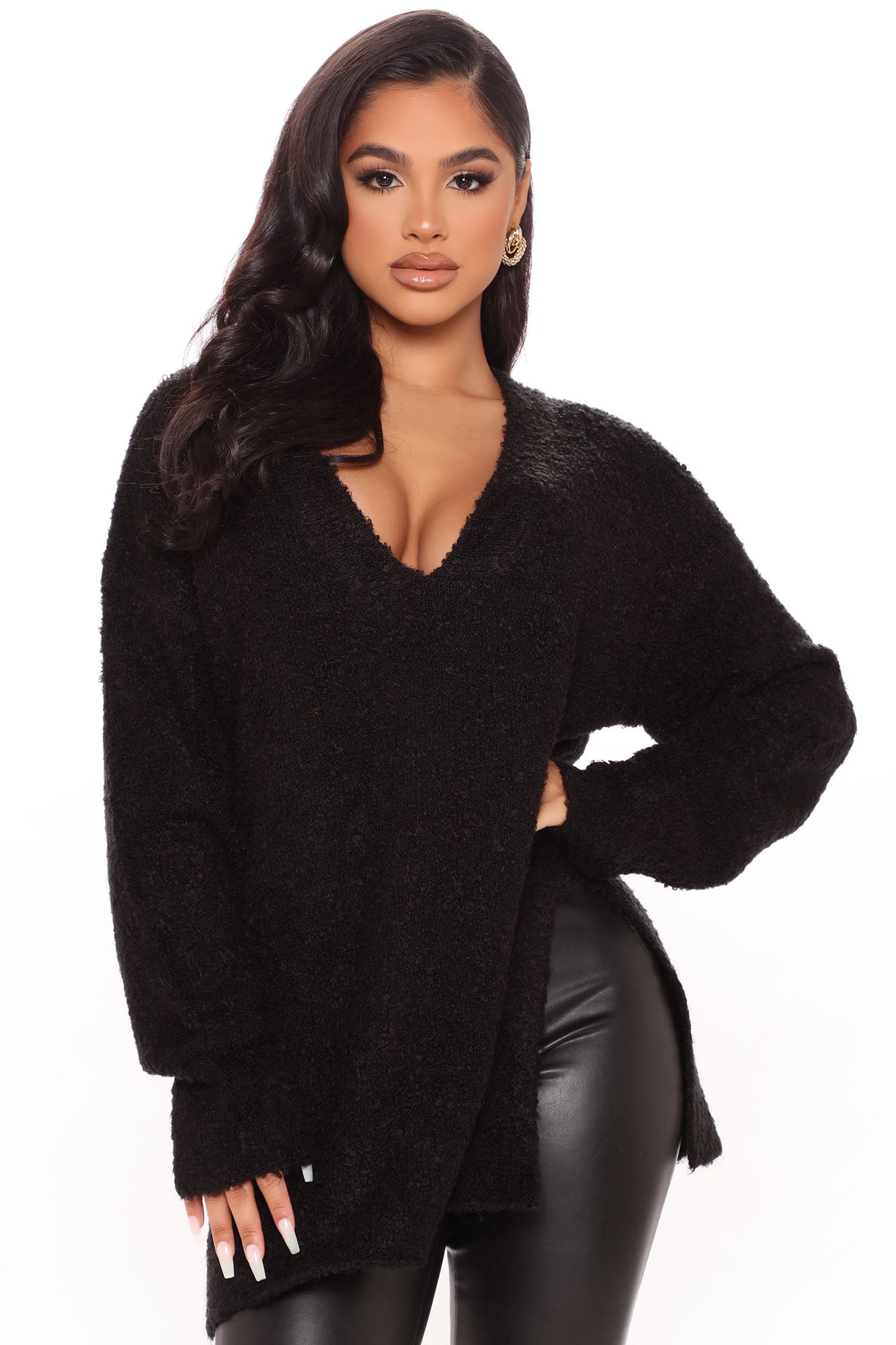 Fashion nova oversized sweater online