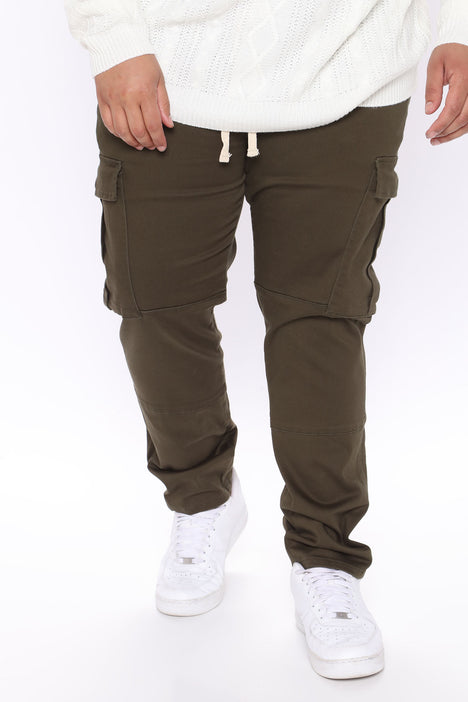 Mens See The Poison Cargo Jogger Pant in Olive Green size Small by Fashion  Nova