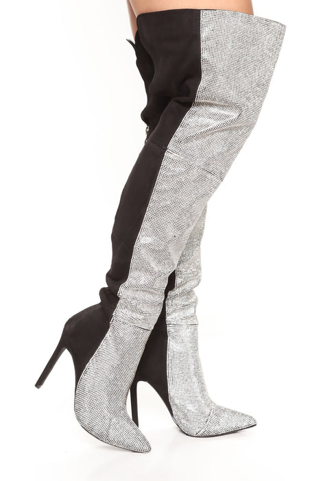 Crystal boots fashion nova discount