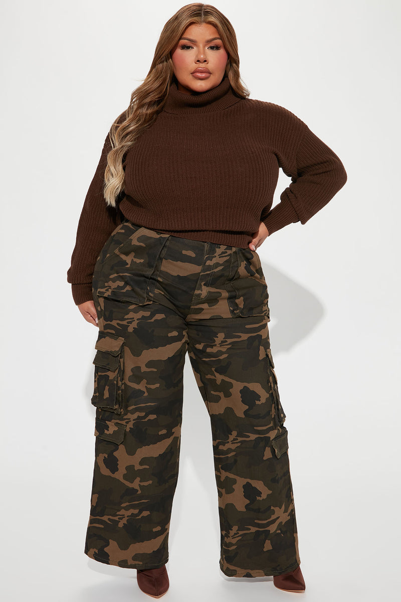Roll With The Flow Turtleneck Sweater - Chocolate | Fashion Nova ...