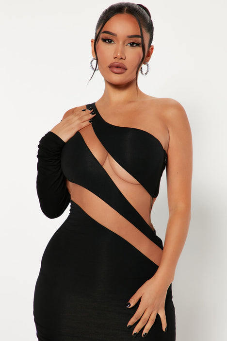 Saturday Night Midi Dress Black
