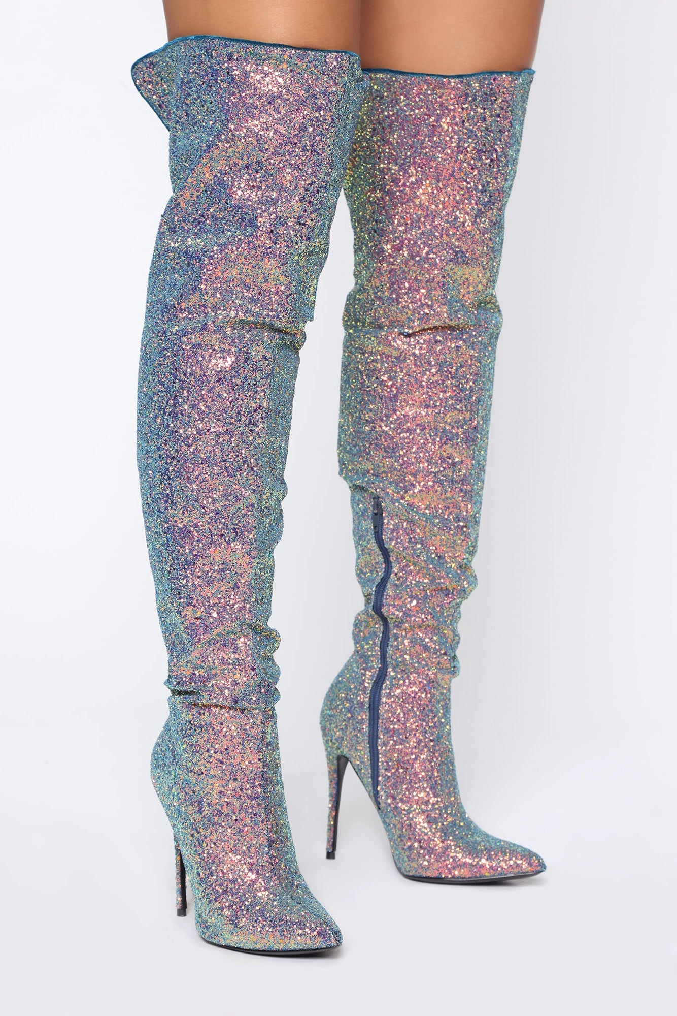 Sparkle over the knee boots online