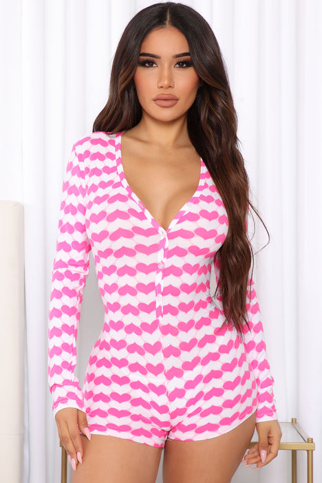 Pajama romper fashion nova deals