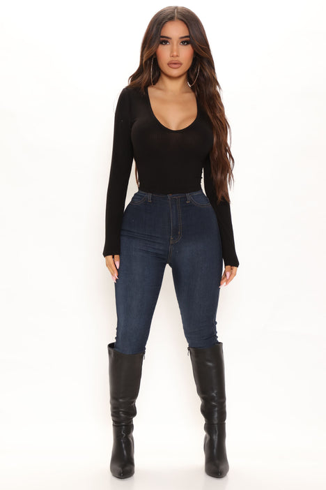 about time we see a full length top😌 #fashion #fashionfin, Basic Long Sleeve Tops On