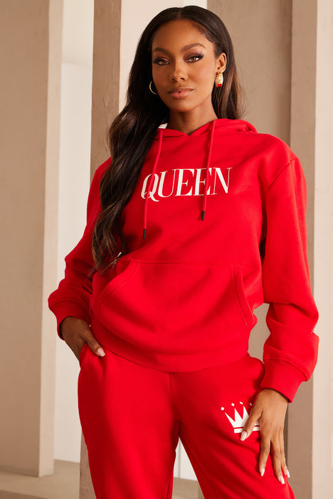 Fashion nova red sale hoodie