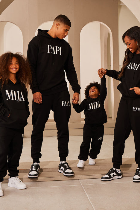 Kids' Family Goals Mini Mija Hoodie Print in Black Size 4 by Fashion Nova