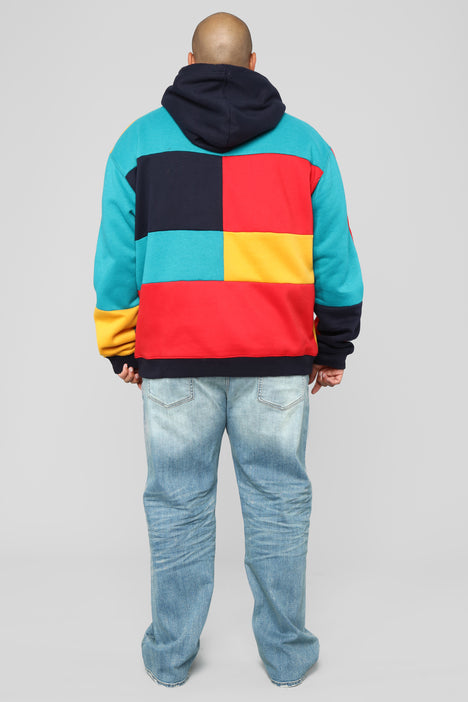 Fashion nova color block hoodie store