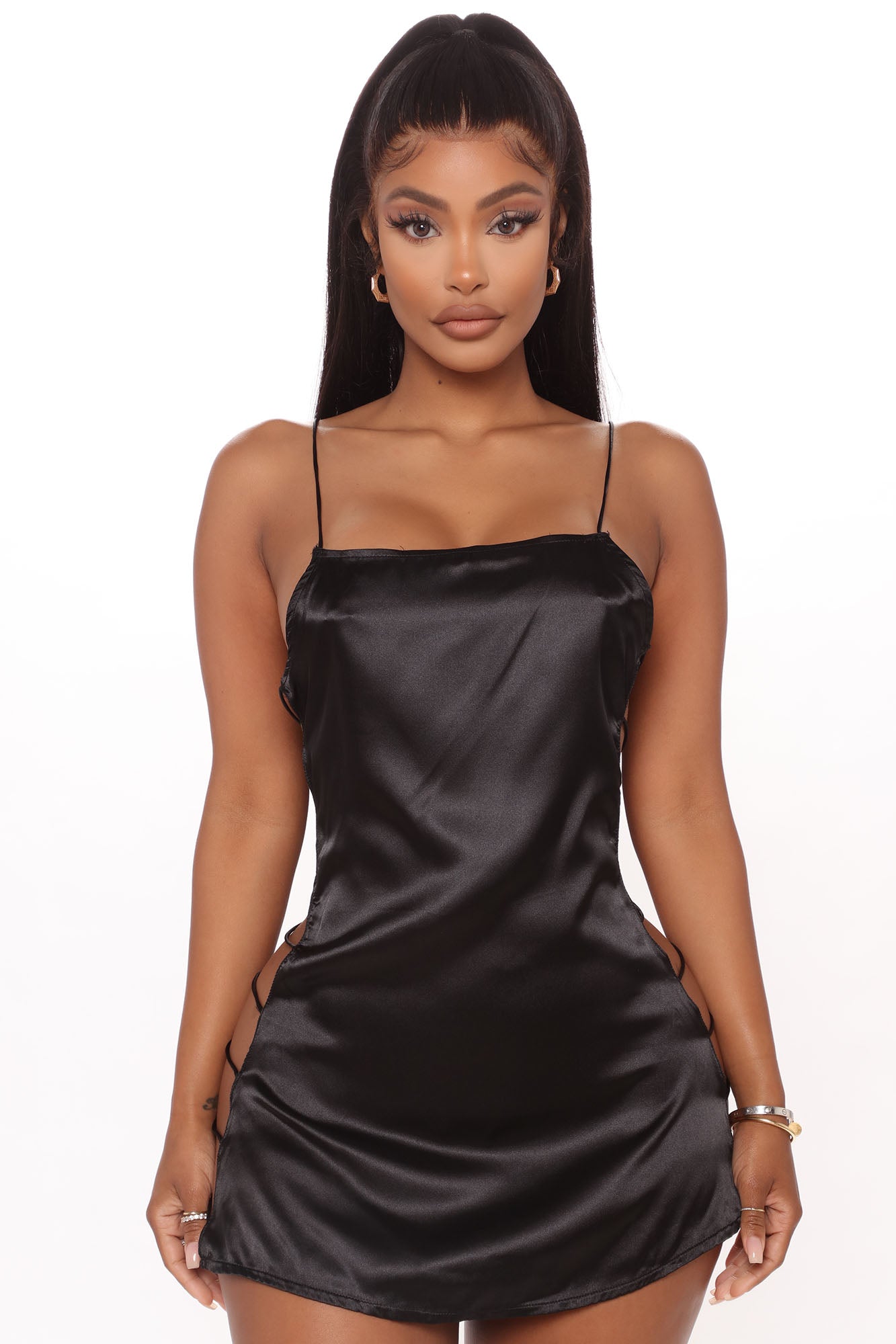 Black shop sleeping gown
