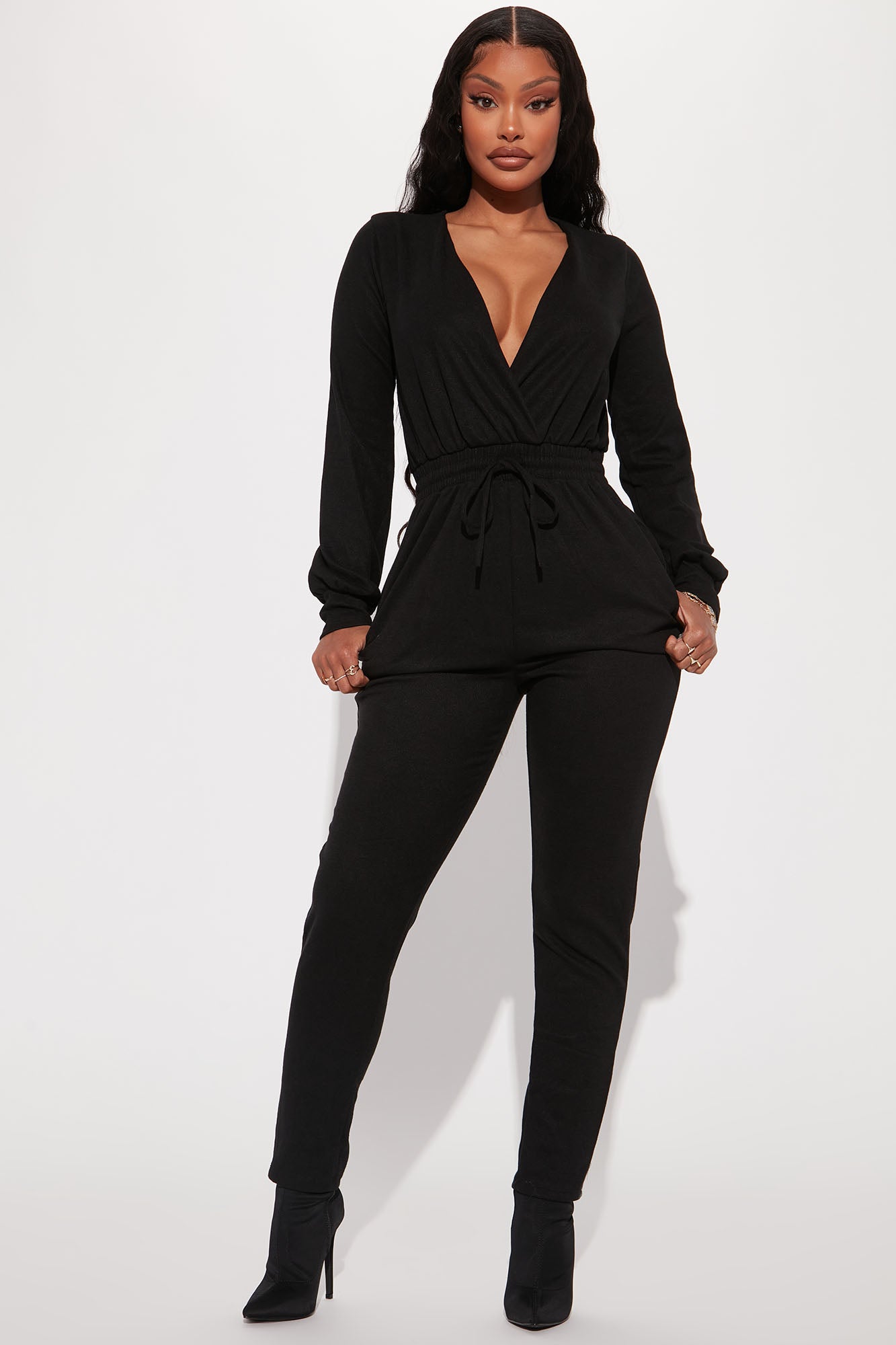 Black shop lounge jumpsuit