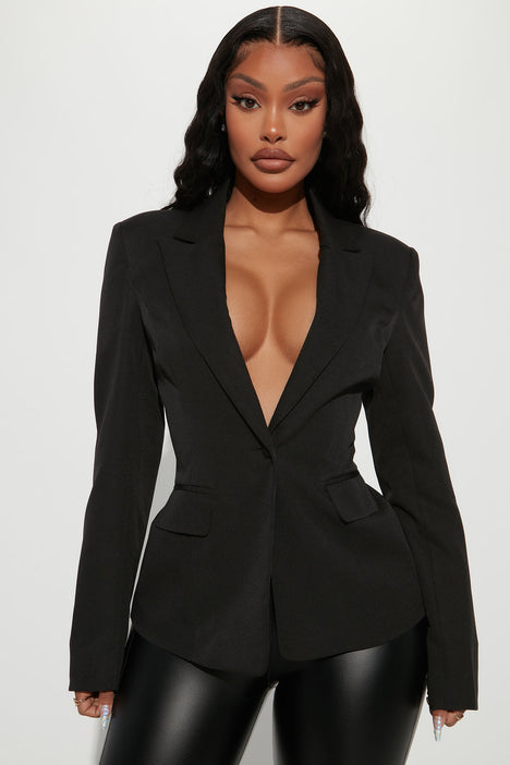 Love Me Embellished Blazer Black Fashion Nova Career Office
