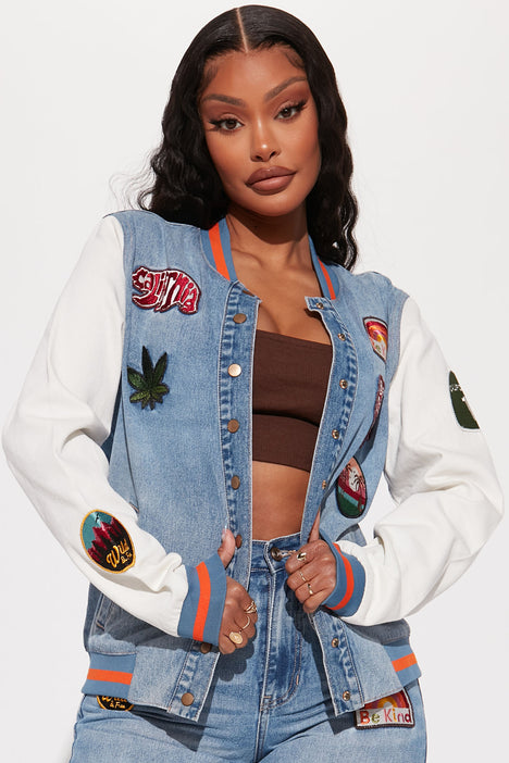 Fashion nova jean jacket on sale