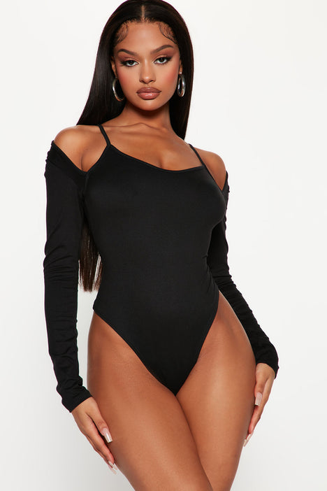 Fashion nova on sale black bodysuit