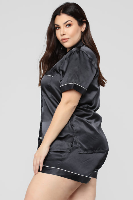 Silk pajamas fashion nova deals