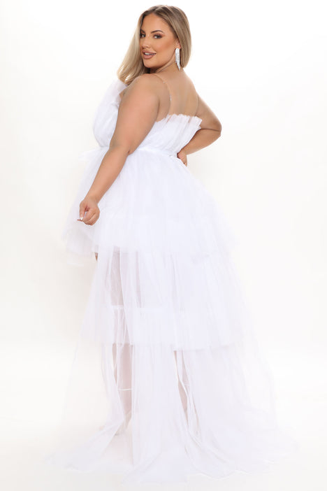 White dress plus size fashion nova best sale