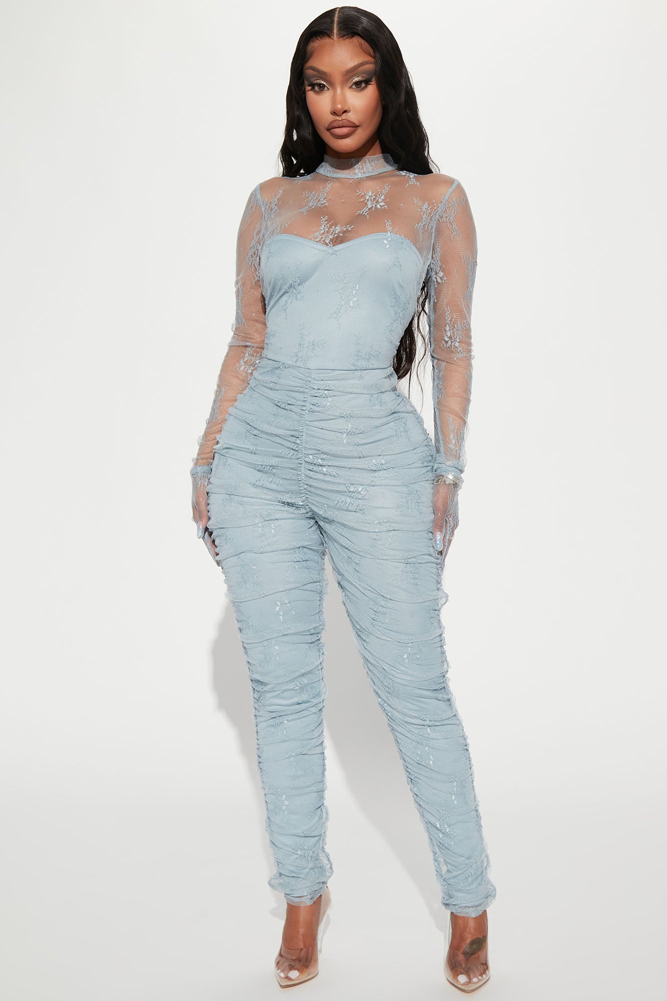 Navy blue jumpsuit fashion nova cheap