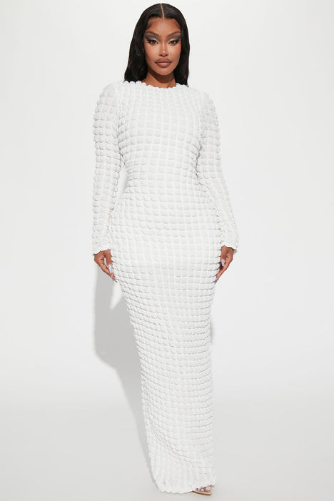Fashion nova long sleeve white dress hot sale
