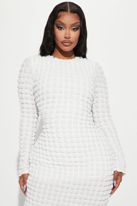 Fashion nova outlet white maxi dress