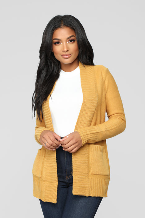 Moments After Cardigan Mustard