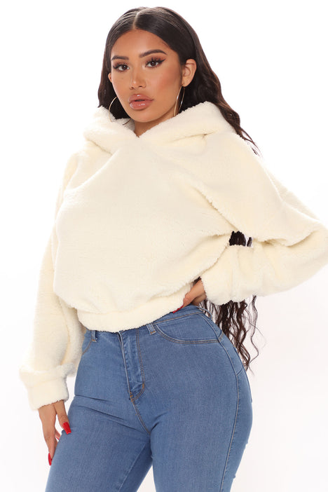 Your Favorite Teddy Bear Pullover Jacket - Ivory, Fashion Nova, Jackets &  Coats