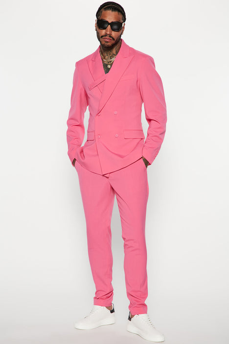 Pink suit fashion nova sales