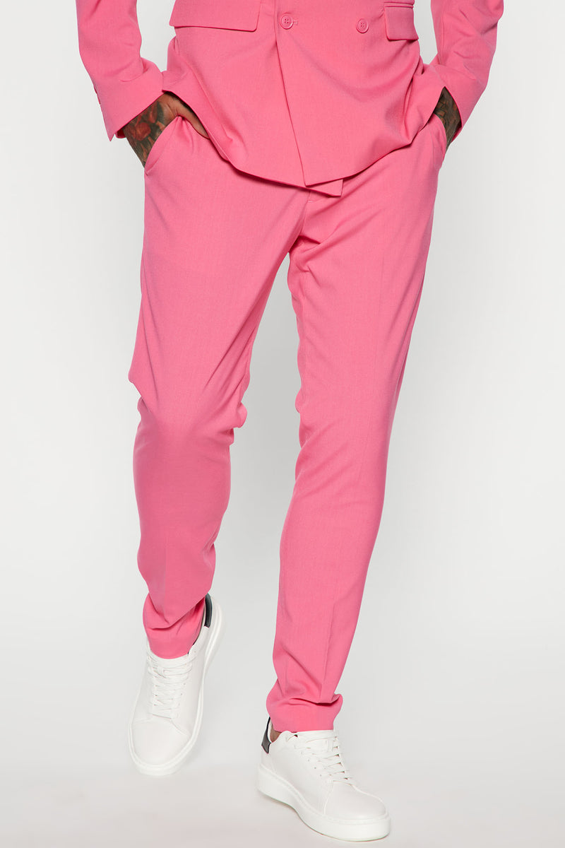 The Modern Stretch Slim Trouser - Hot Pink | Fashion Nova, Mens Pants ...