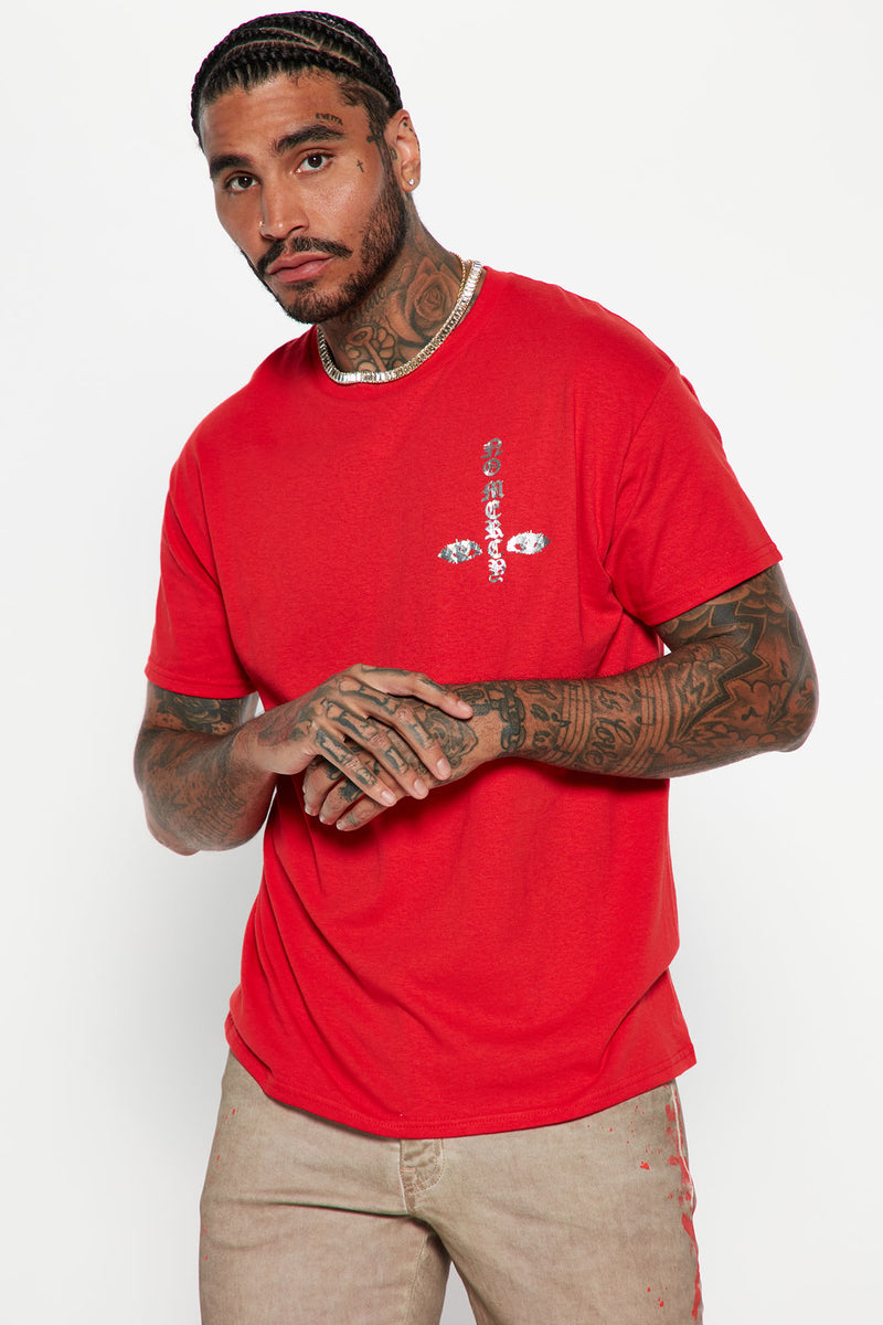 Eve Mercy Short Sleeve Tee - Red | Fashion Nova, Mens Graphic Tees ...