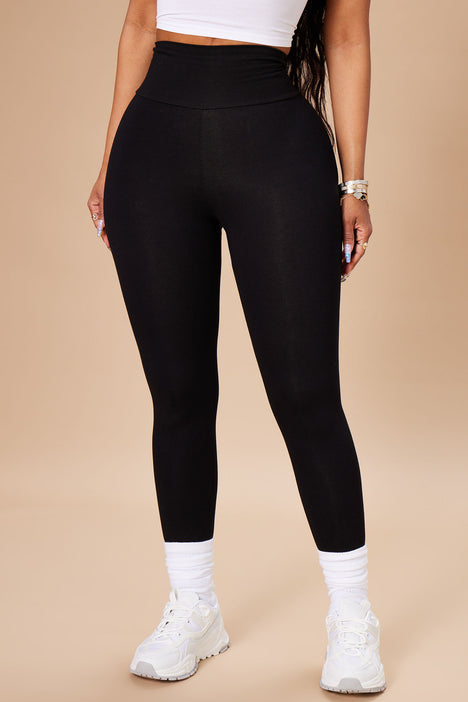 Running Around High Rise Legging - Black, Fashion Nova, Leggings