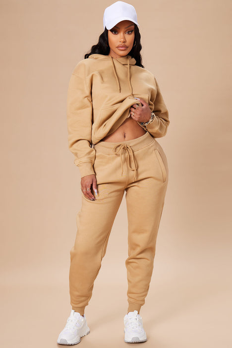 Stole Your Boyfriend s Oversized Jogger Nude Fashion Nova