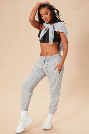 Fashion nova grey joggers shop