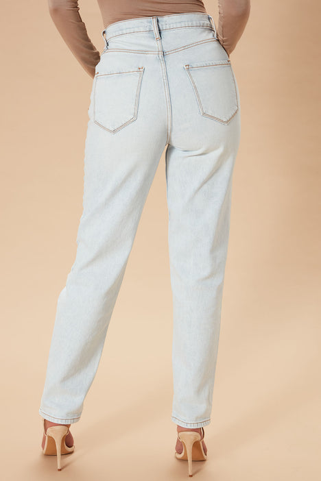 I Got It From My Mama Jeans Light Blue Wash