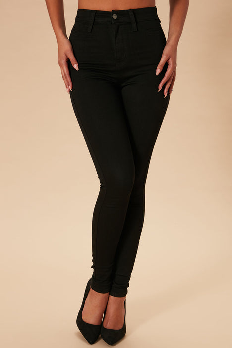 Extra High-Waisted Sky-Hi Straight Black Jeans for Women | Old Navy