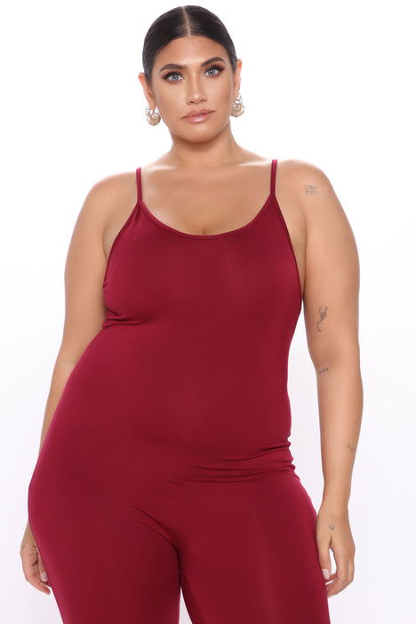 Nova Season Jumpsuit Burgundy
