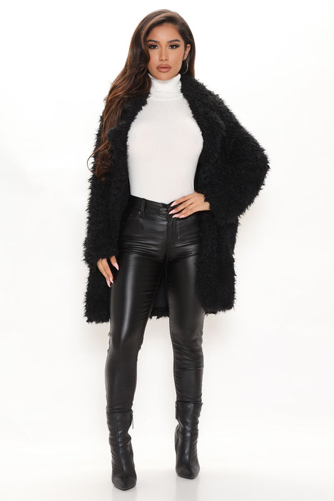 Sugar Daddy Teddy Jacket Black