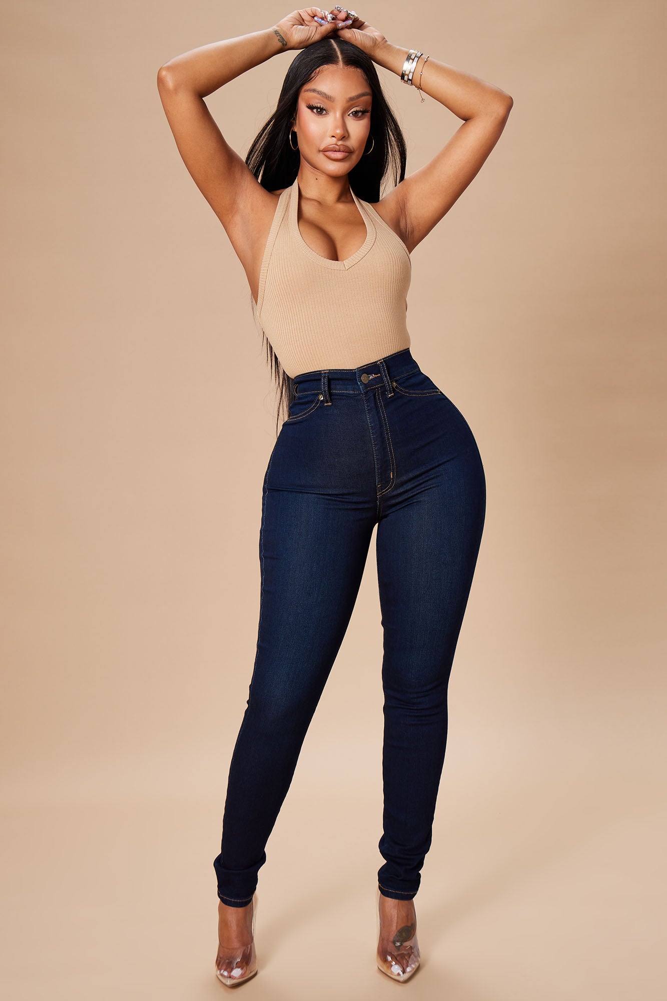 Fashion nova super hotsell high waist denim skinnies